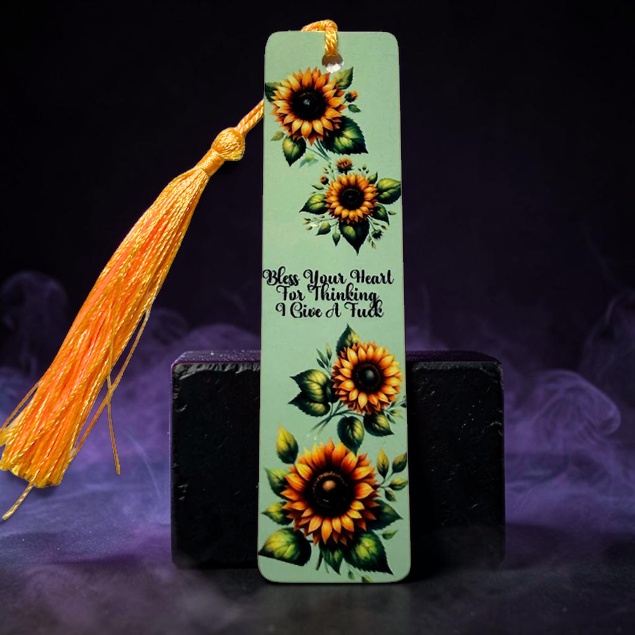 Sarcastic Handcrafted Metal Bookmark *Various Designs Available *