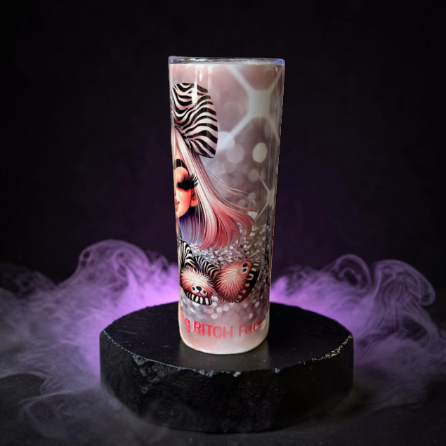 Long Live Resting Bitch Face 20oz Stainless Steel Tumbler or 16oz Glass Mug