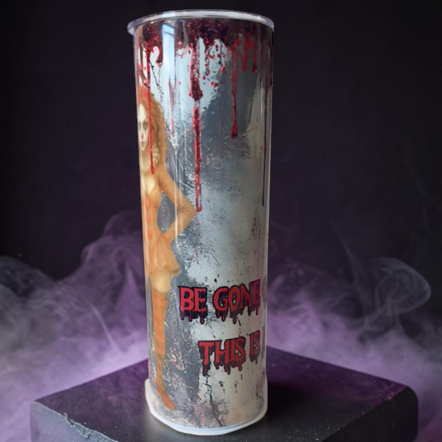 Be Gone Cumguzzler this is my Circus  20oz or 30oz Stainless Steel Tumbler