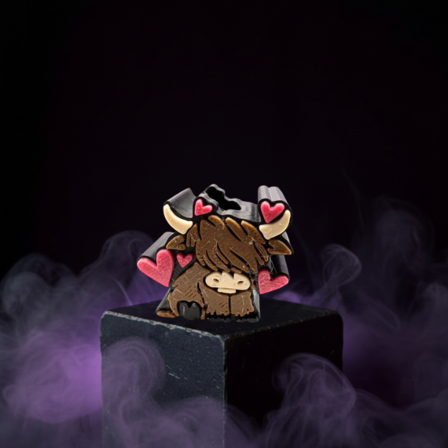 Highland Cow 3D Printed Straw Toppers * 5 Options to Choose From*