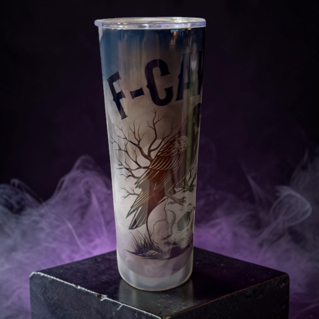 F-Caw-F 20oz or 30oz Stainless Steel Tumbler